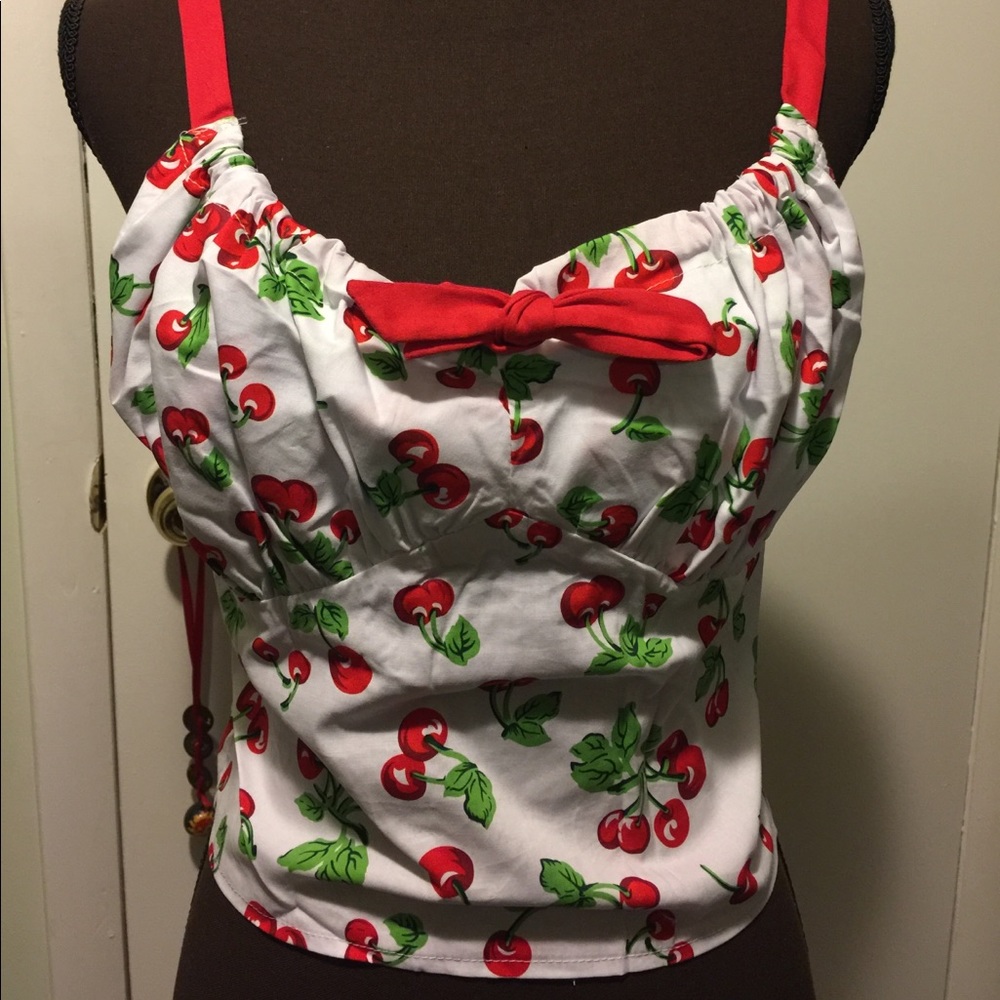 Halter Pin-up Girls Retro Cherry Top